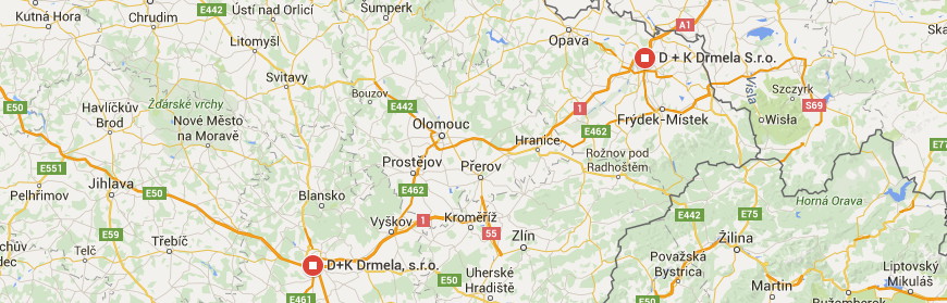 mapa dk drmela